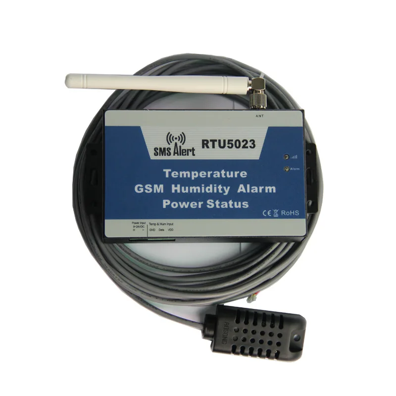 GSM сигнализация RTU5023 с датчиком температуры и влажности|control biometric|control gatecontrolling