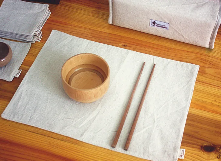 Теплоизолированный коврик для посуды из 100% натурального хлопка джутовая ткань