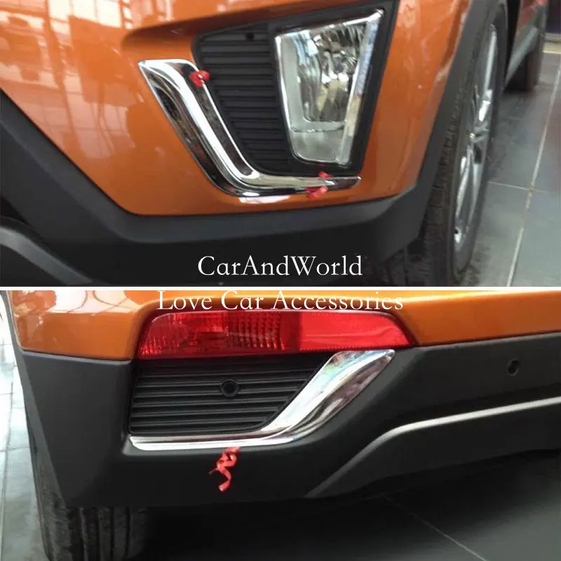 Передняя и задняя Противотуманные фары для HYUNDAI ix25 Creta 2015 2018 панель внешняя
