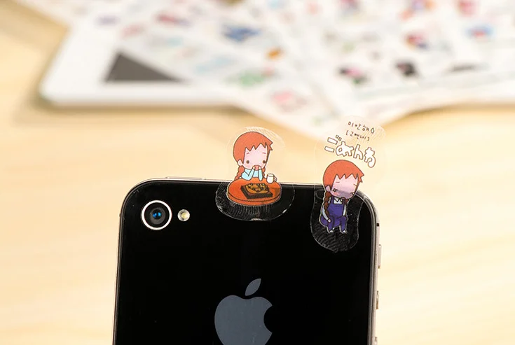 6 шт./лот Kawaii girl travel PVC Sticker for DIY Скрапбукинг дневник телефонные стикеры продукция