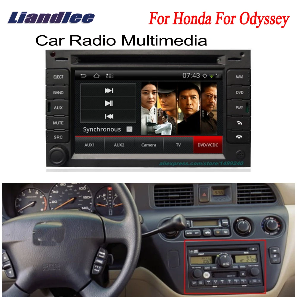 Liandlee 2 din автомобиль Android для Honda для Odyssey 2003~ 2004 gps Navi навигация Радио ТВ CD dvd-плеер Аудио Видео Стерео OBD2
