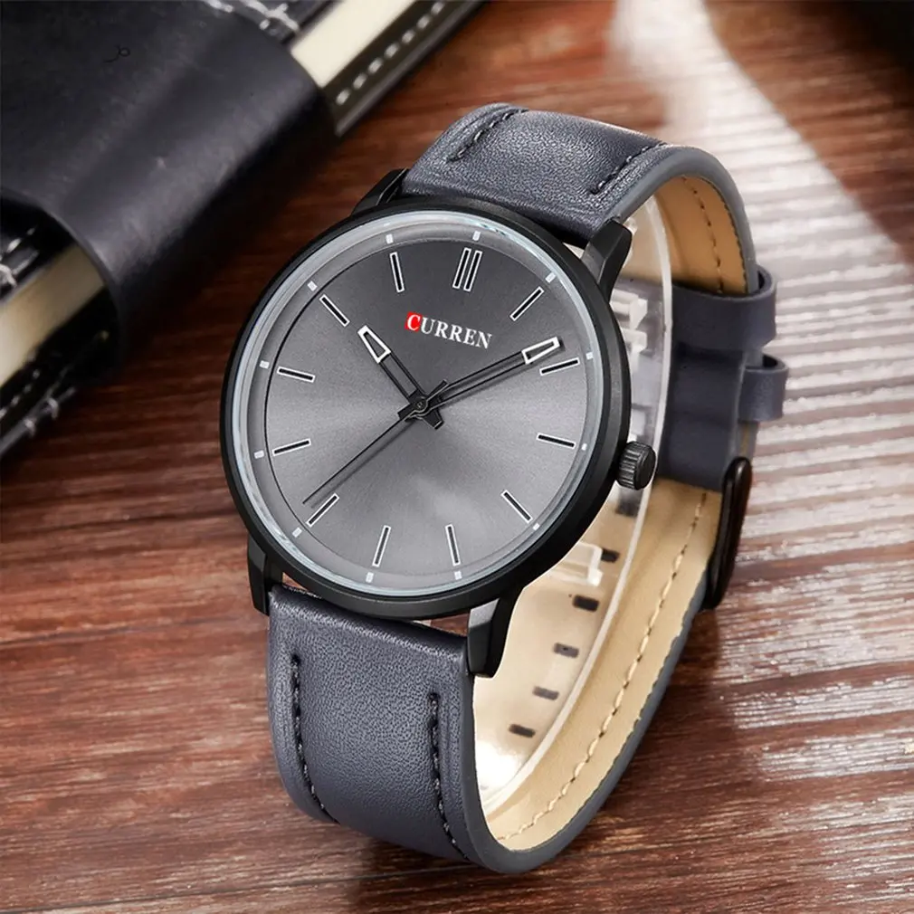 CURREN 8233 Relogio Masculino Дата кожаные повседневные часы мужские Роскошные Кварцевые