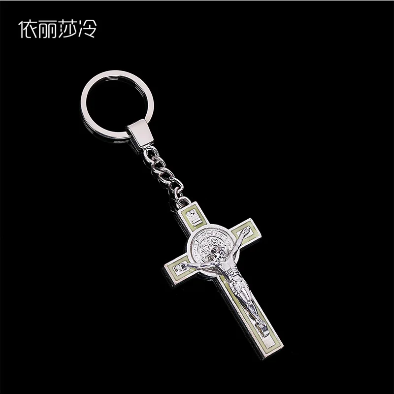 Большой Иисус брелок с крестом крест Святого Бенедикта кулон Религиозные