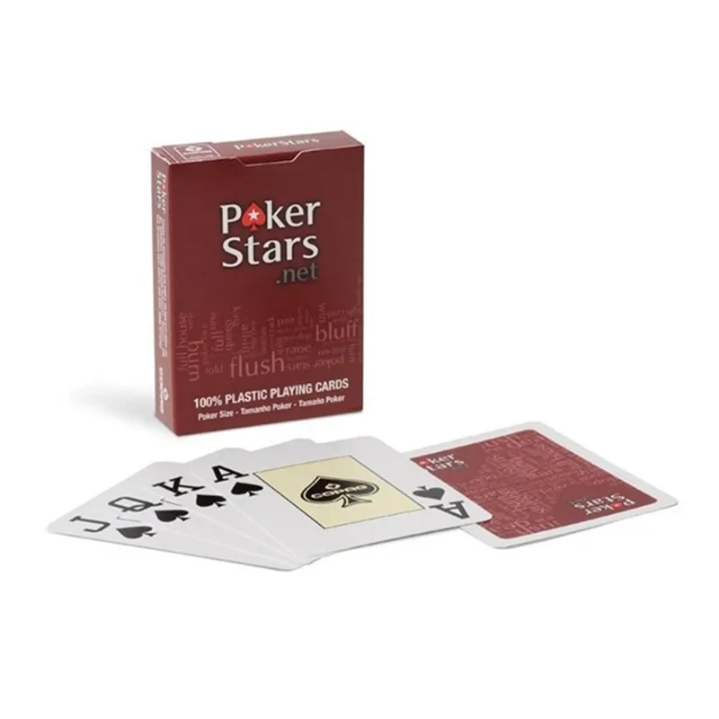 1 pack of red box 2 упак./лот пластиковые карточные игры техасский холдем покер карты водонепроницаемый и тупой лак Покер звезда Zakka настольные игры 350-0013 - Цвет: 1 pack of red box