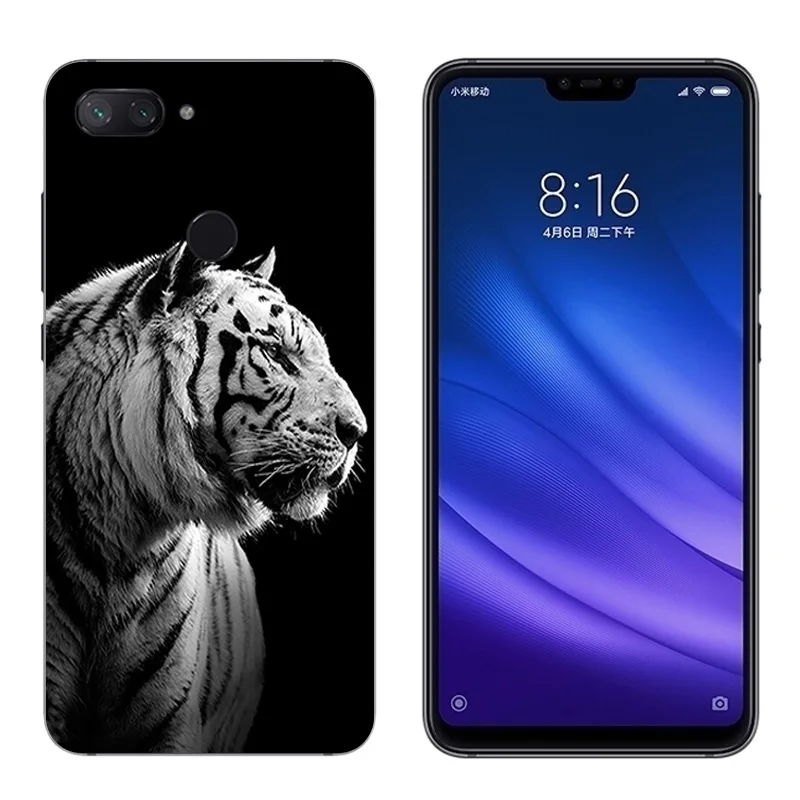 Мягкий ТПУ для Xiaomi Mi 8 Lite 6 26 дюймов смайлик чехол телефона с рисунком Youth тонкий