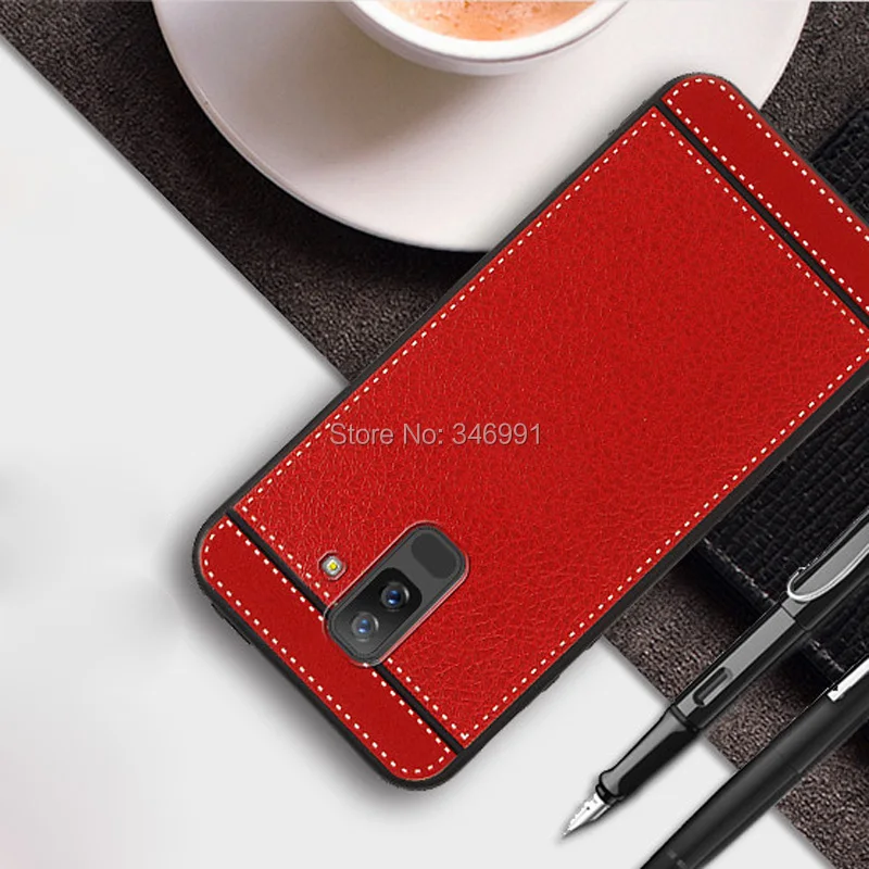 Чехол для Samsung galaxy A6 Plus 2018 SM A605F A605G кожаный мягкий силиконовый чехол + Funda|Бамперы| |