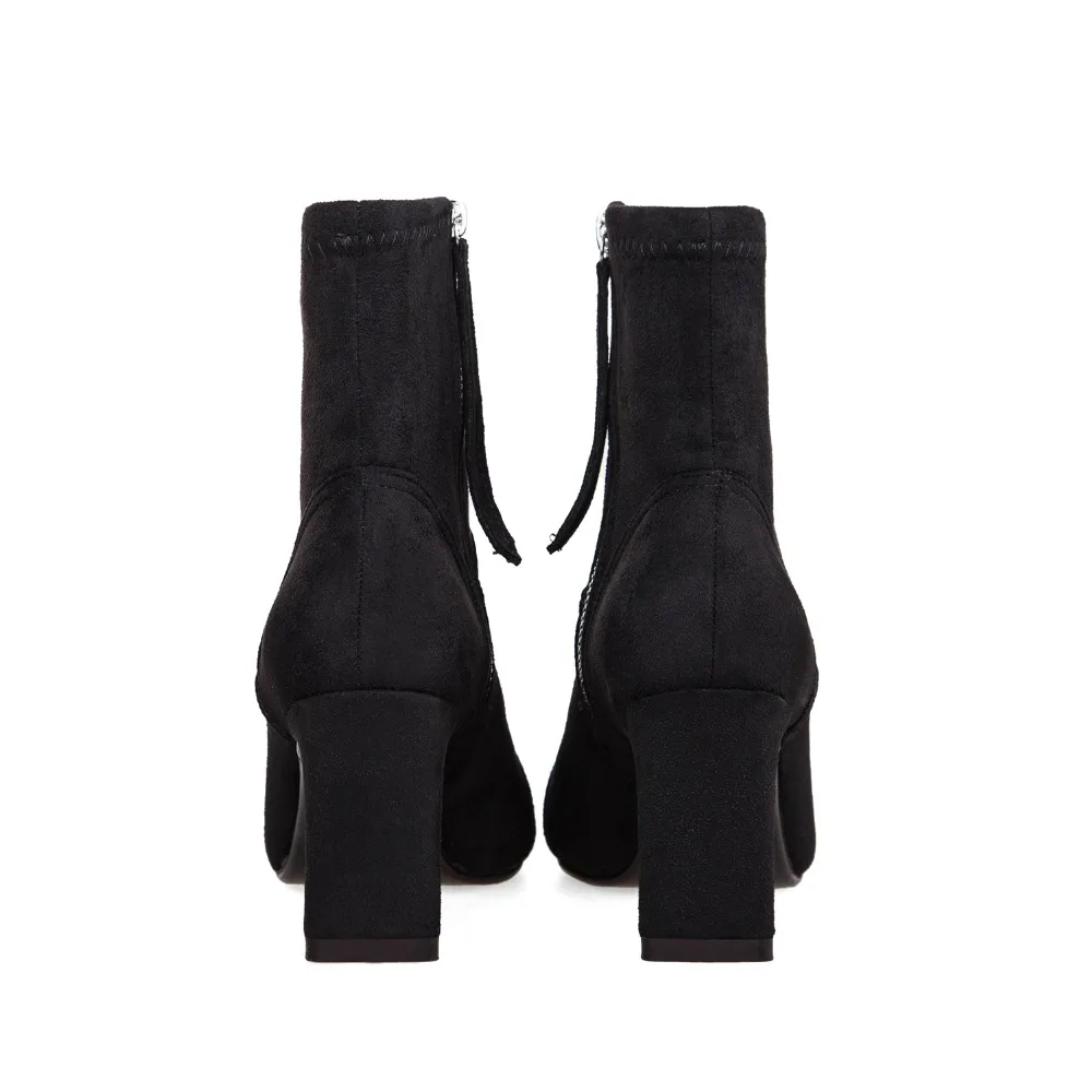 Teahoo Bottine Femme Talon 2020 женские зимние ботинки ботильоны для женщин на высоком каблуке