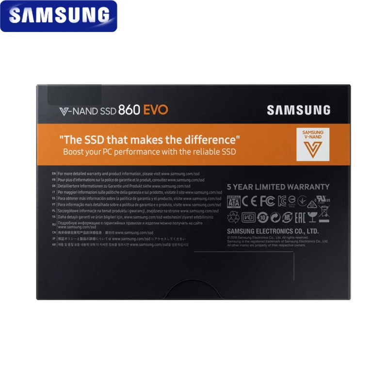 Оригинальный Внутренний твердотельный накопитель SAMSUNG SSD 860 EVO 500 Гб HDD жесткий