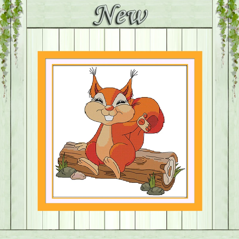 Набор для вышивки БелКА крестиком в виде милых животных из мультфильмов