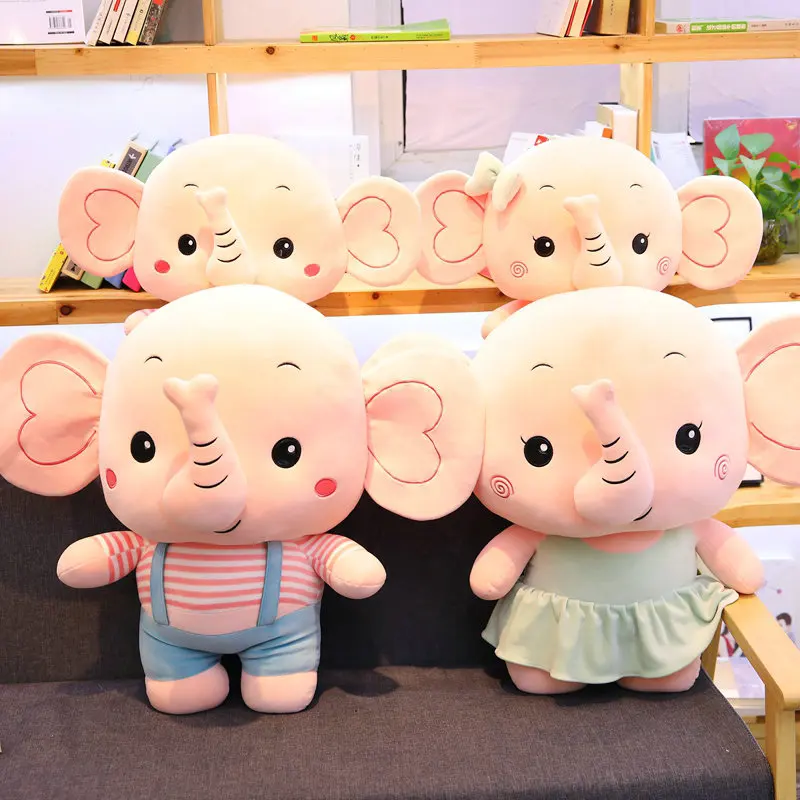 70 см милые плюшевые влюбленные Слоны игрушки мягкие куклы Животные украшение для