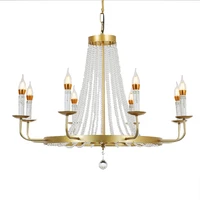 luxury modern design gold e14 led k9 crystal chandelier lighting fixtures for loft staircase living room bedroom bathroom lamp