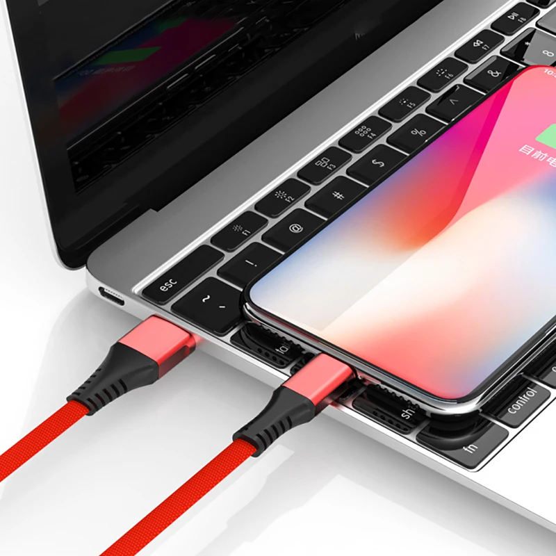 Usb кабель для зарядного устройства iPhone 6 7 8 5s Lightning 30 см 2.4A портативный зарядный
