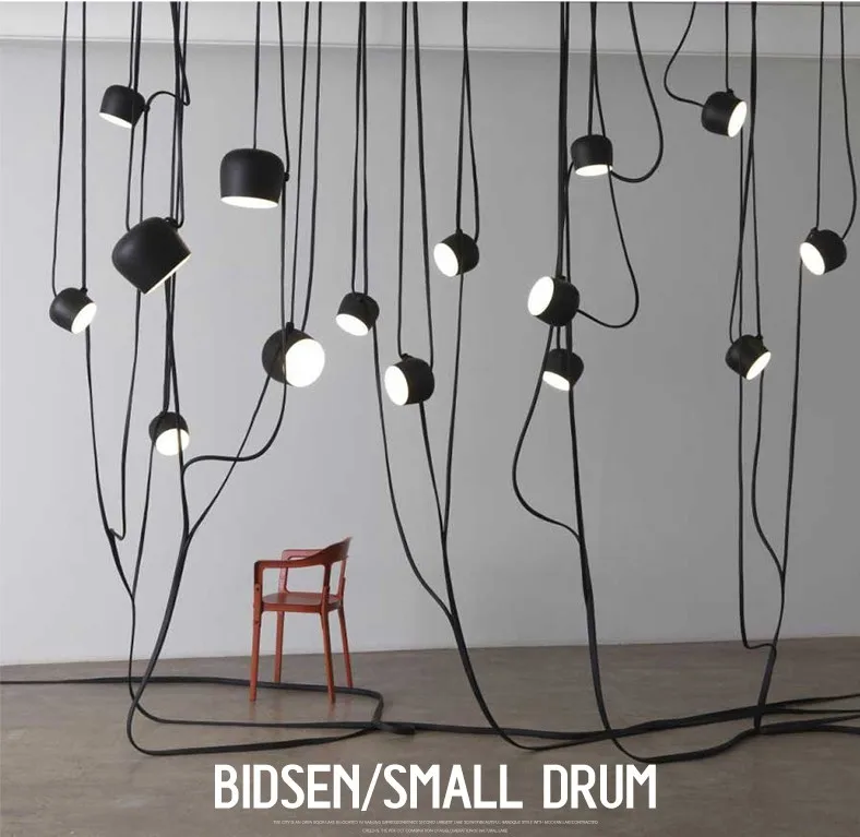 Скандинавские потолочные светильники в стиле ретро de arana металлические железные