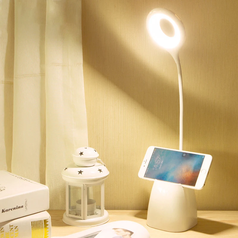 Светодиодсветодиодный настольная лампа 2 5 Вт белая абрикосовая синяя мини USB в