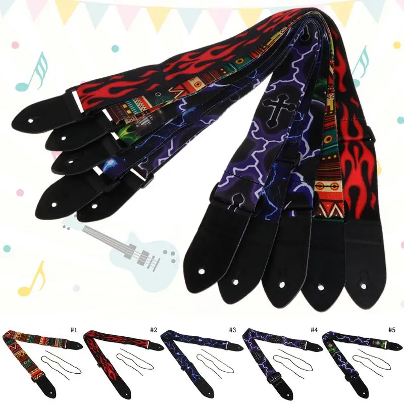 Гитарный ремень для электрической акустической бас Регулируемый мягкий