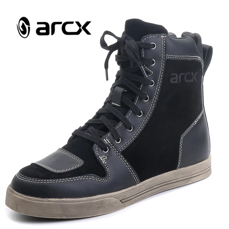 ARCX Motorcycle Boots Waterproof Cow Leather Moto Riding Men Road Street Casual Shoes Motocross Breathable L60628 | Автомобили и