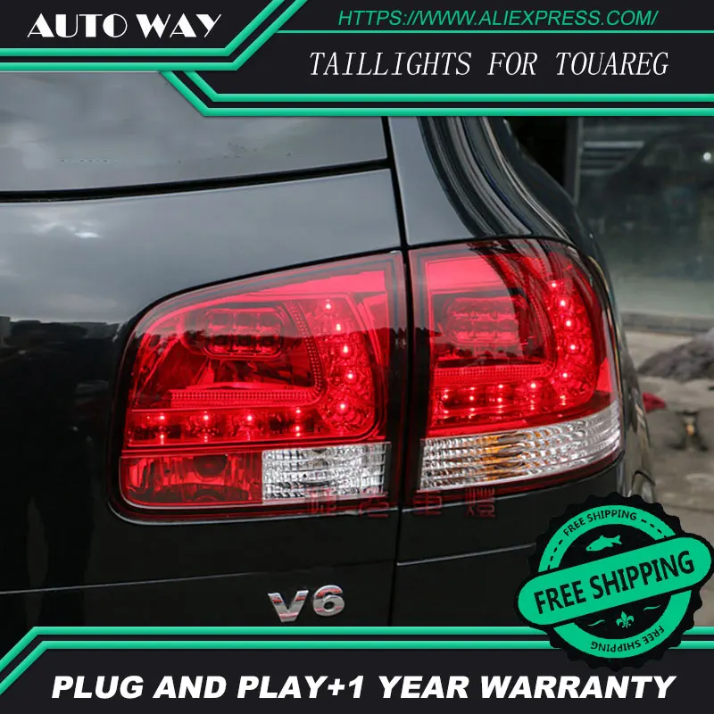 Автомобильный Стайлинг задние фонари для VW Touareg 2010-2010 задние фонари светодиодный задний фонарь задний багажник крышка лампы drl+ сигнал+ тормоз+ обратный