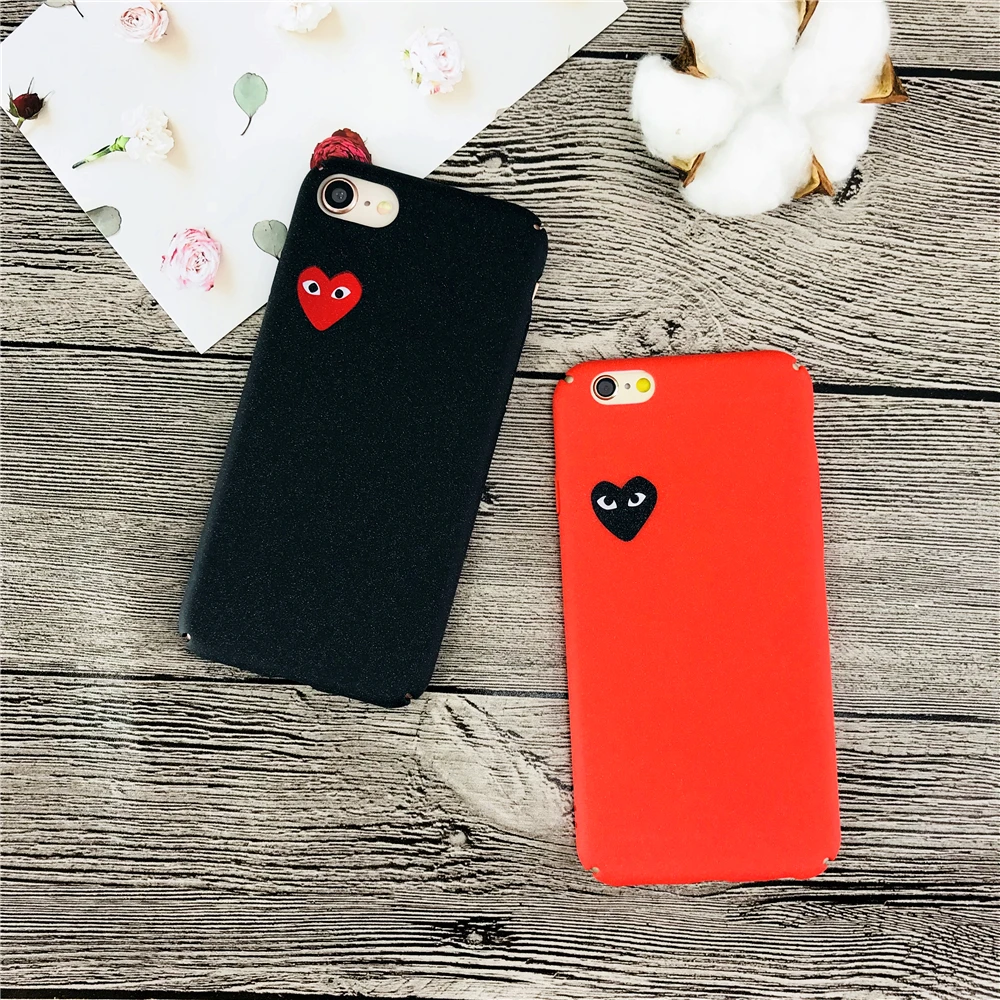 Игра CDG Comme des Garcons Жесткий матовый защитный телефонные чехлы для iphone X 5 5S SE 6s 6 7 8