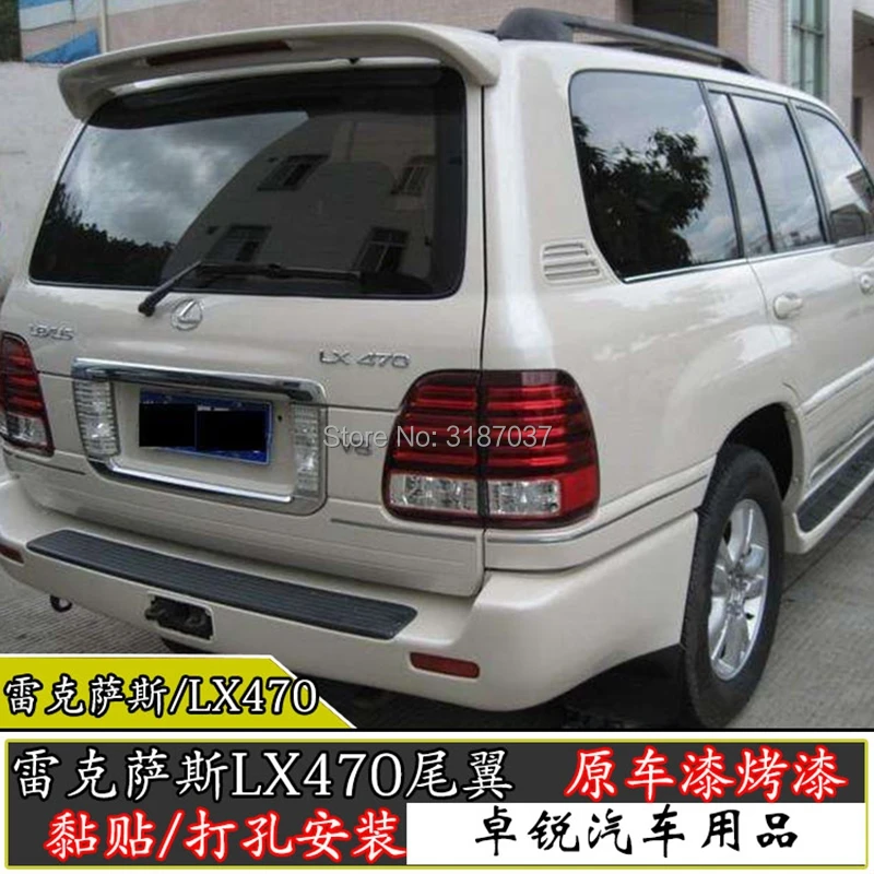 Спойлер для Lexus LX470 2004 2008 АБС пластик неокрашенный Задняя Крышка багажника