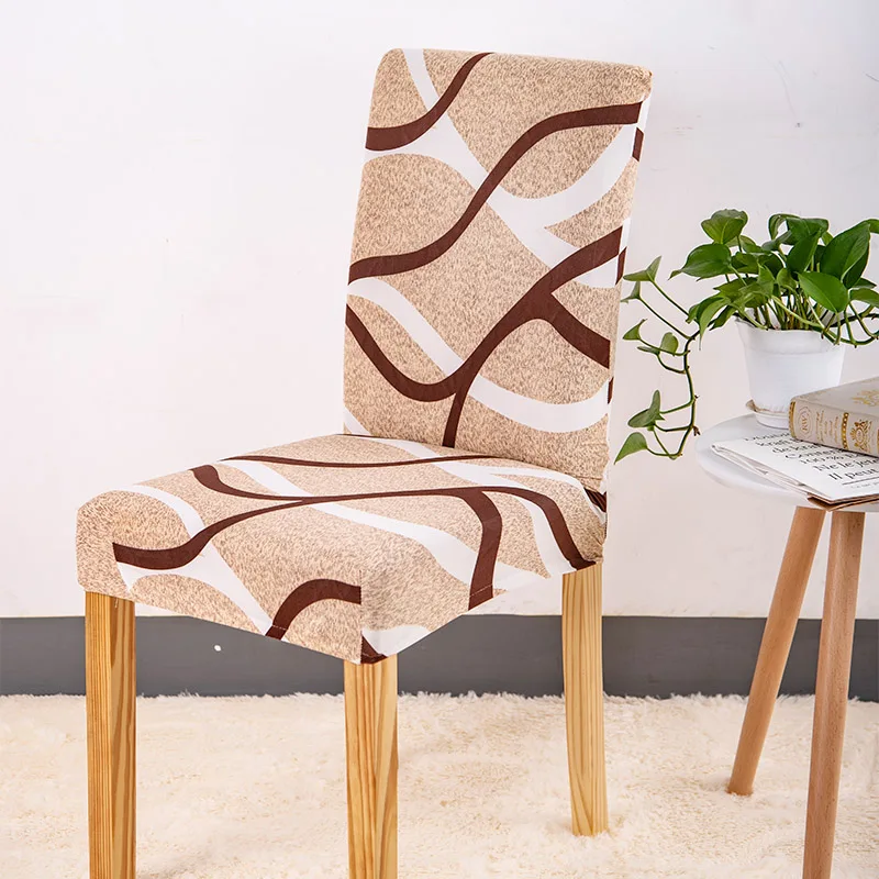6 шт. чехол для кресла спандекс с принтом столовой эластичные Чехлы кухонных