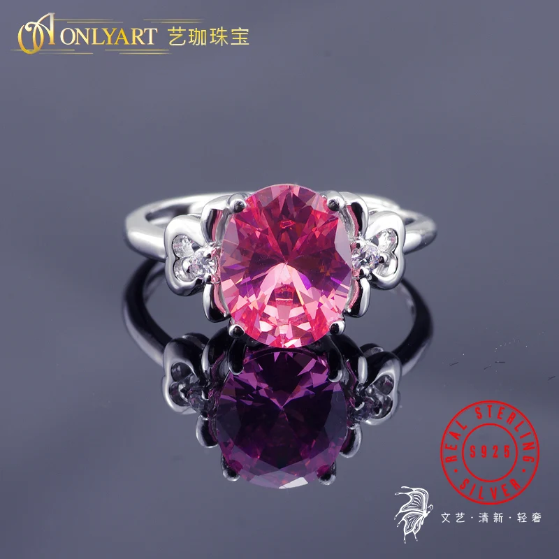 OnlyArt Бесплатная доставка розовое большое Кристальное регулируемое открытое
