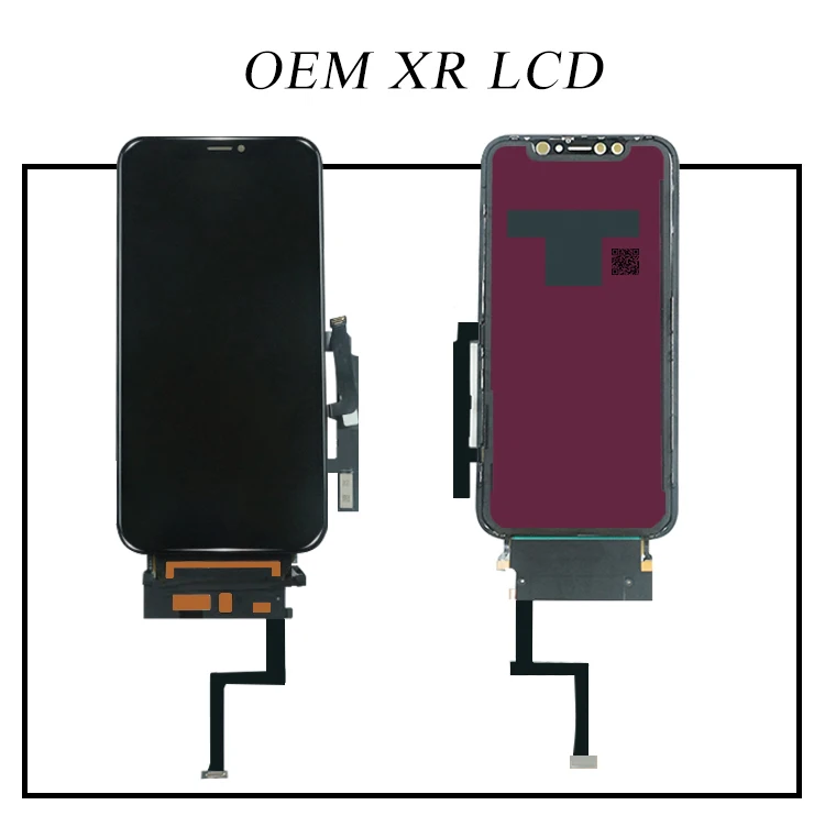 1 шт. для iphone XR ЖК-дисплей OEM с Digitixer замена в сборе 45 ° угол края черный экран для iphone XR