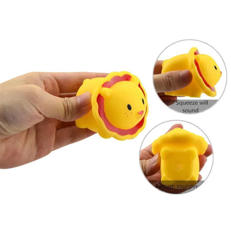 Детские игрушки для ванной силиконовые купания новорожденных 7 шт. Мультяшные