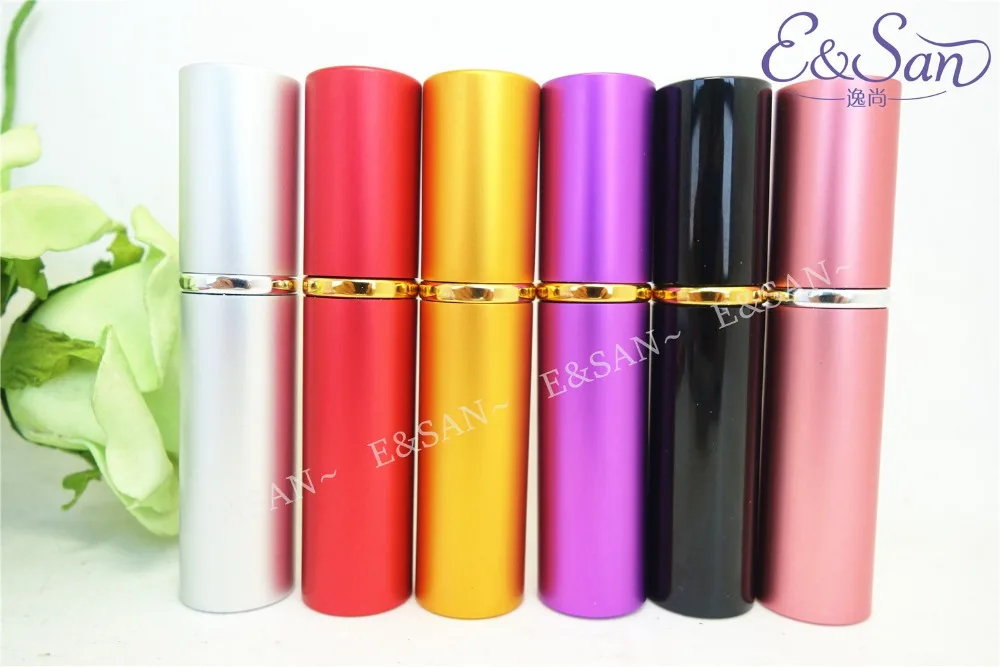 

L01D-6ML High-quality Clear Version Aluminum Glass Perfume Bottle Lipstick Perfume Cosmetic Tube Atomizer 108pcs/lot