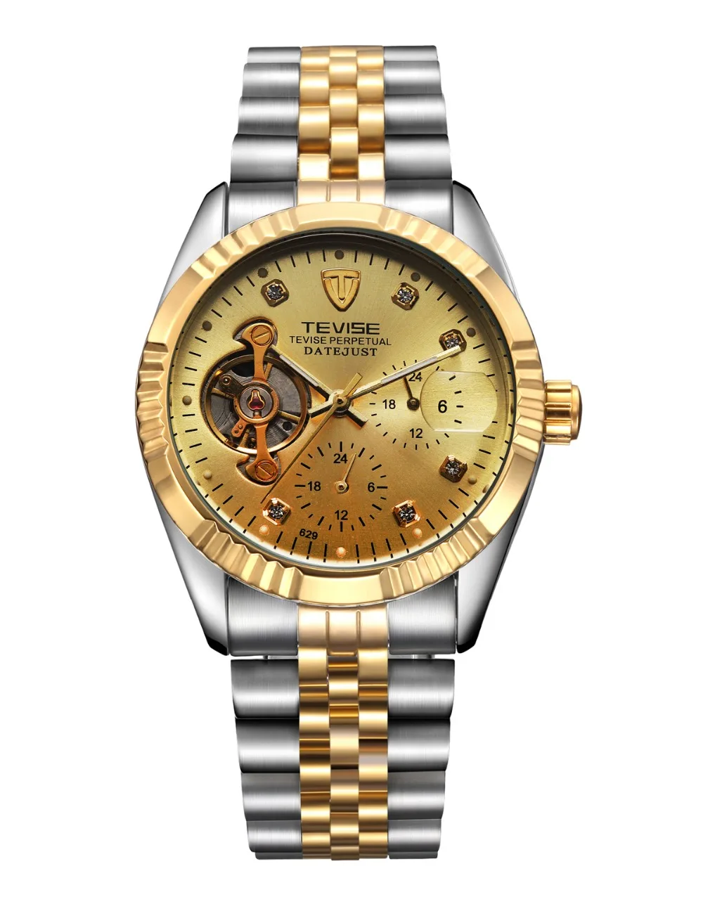 New TEVISE Automatic Watch Men Mechanical Watches With Flywheel Winding Top Brand Luxury Sport Automatico | Наручные часы