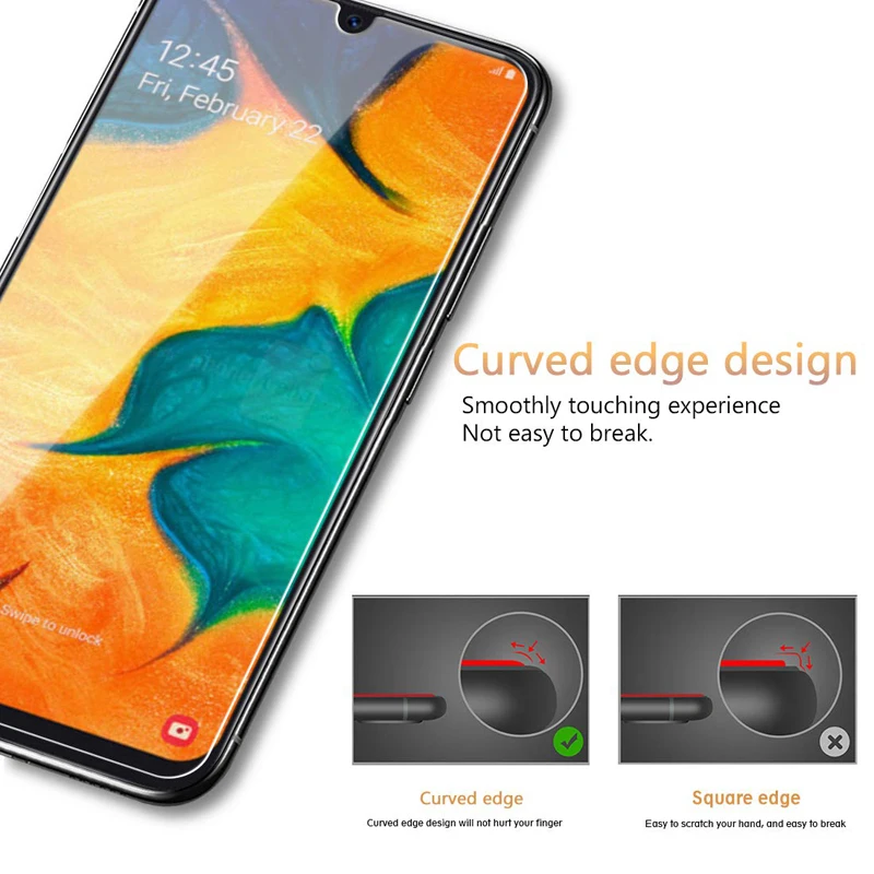 3 шт Защитная Стекло для samsung Galaxy A50 A30 A20 Экран протектор Закаленное M10 M20 M30 A40 A70 |