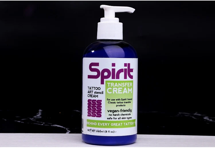Spirit Transfer Cream крем для переноса татуировки, Профессиональный гель для переноса татуировки трафарет праймер материал крем(8 унций) 250 мл чернила для татуировки