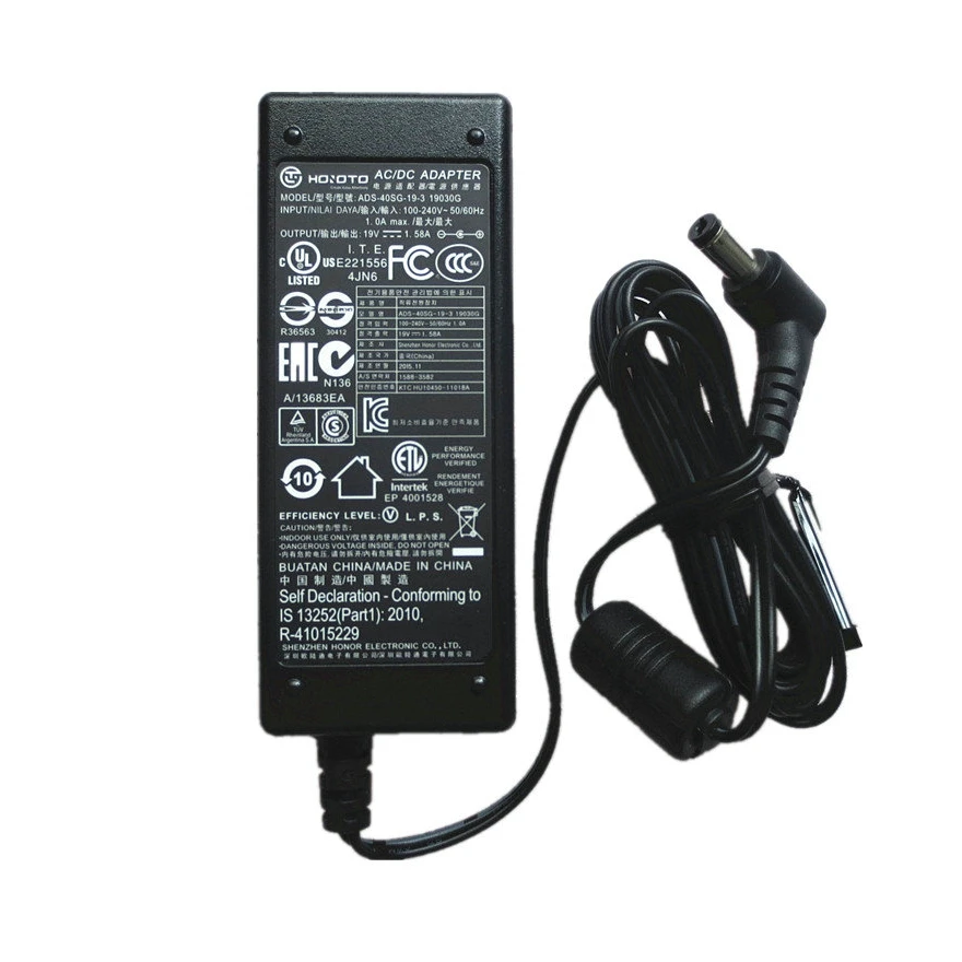 Адаптер питания для Acer S220HQL S190WL D255 e G206HQL зарядное устройство с ЖК-монитором 19 в 1 58a