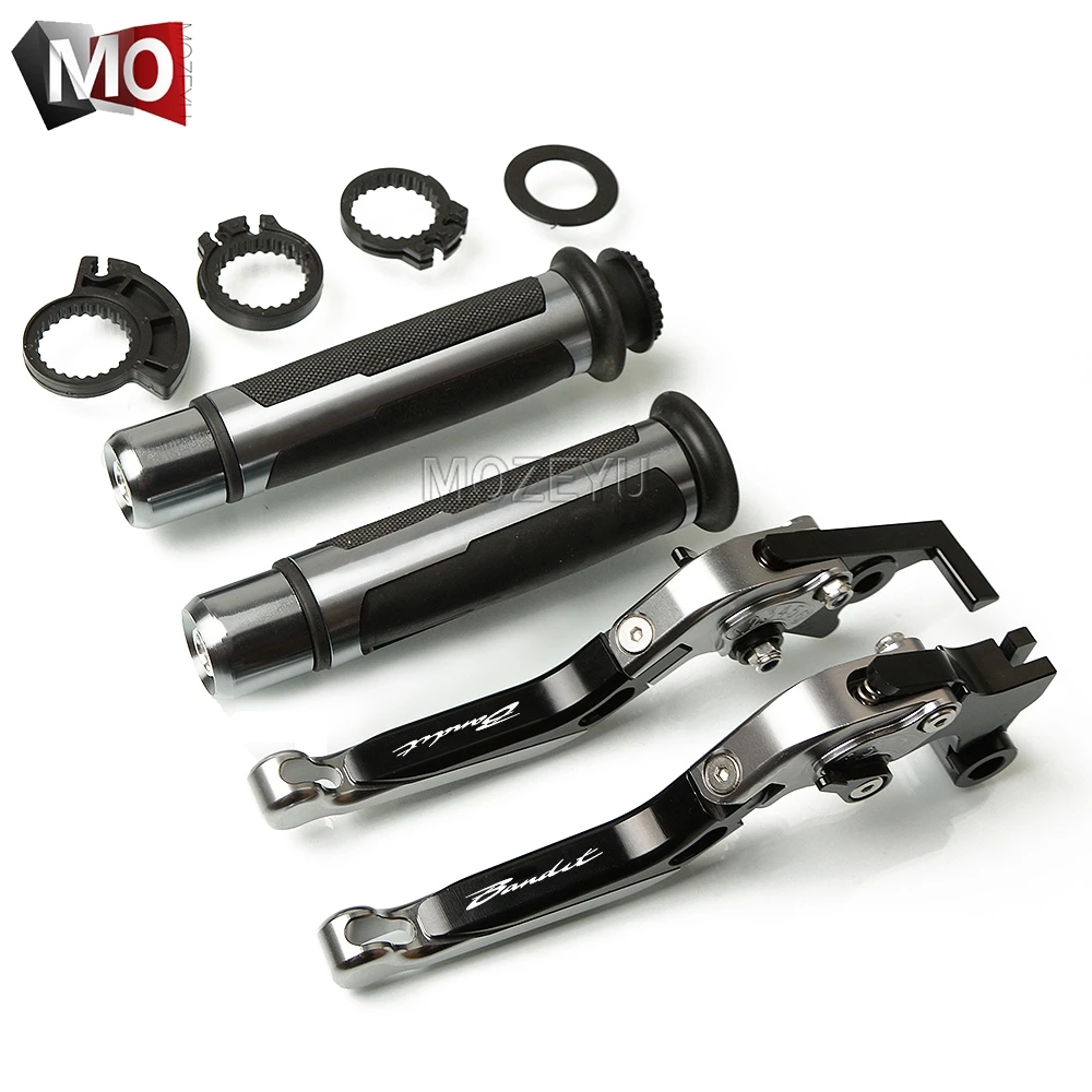 Black Titanium Мотоцикл с ЧПУ Регулируемые сцепные рычаги руль штыри для Suzuki GSF1200 GSF 1200 BANDIT 2001-2006 2002 2003 2004 - Цвет: Black Titanium