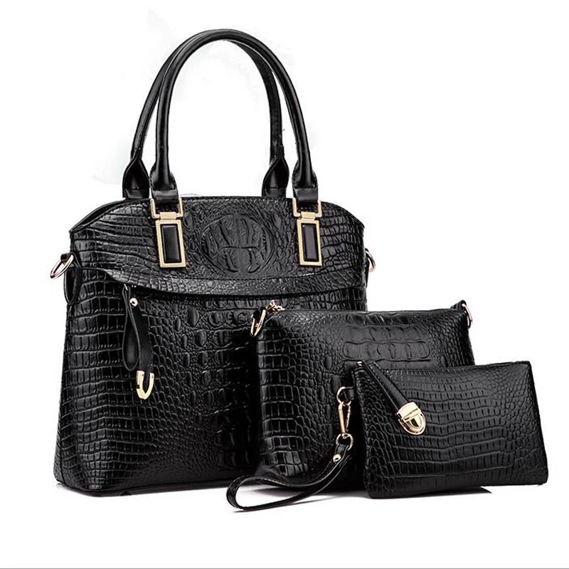 Роскошная Высококачественная дизайнерская сумка из крокодиловой кожи для