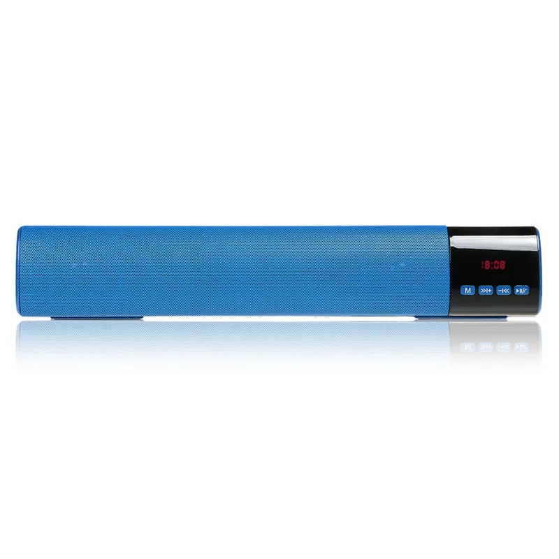 Blue Receiver TOPROAD большая мощность 10 Вт HIFI Портативный беспроводной Bluetooth динамик стерео Саундбар TF FM USB Сабвуфер Колонка для компьютера ТВ телефона - Цвет: Blue Receiver