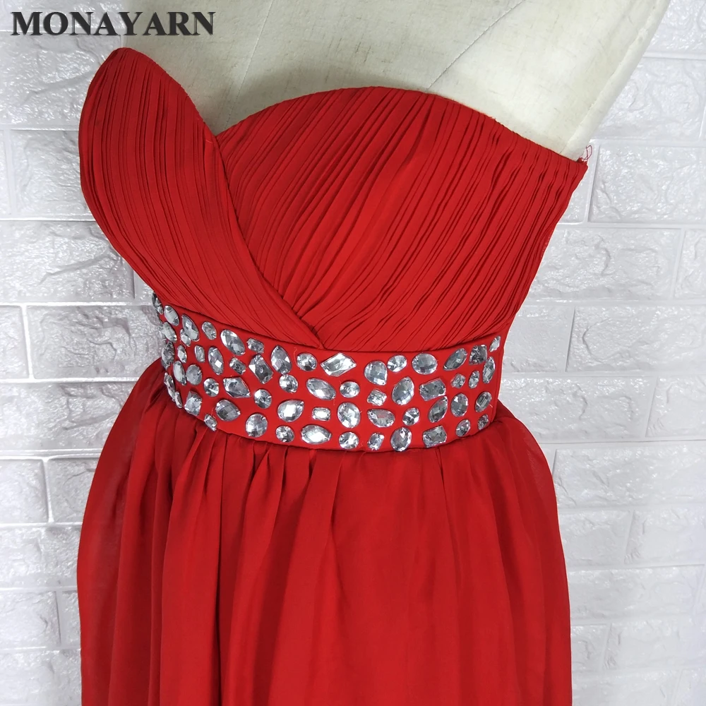 Лидер продаж 2017 платья для выпускного вечера со стразами без рукавов складками