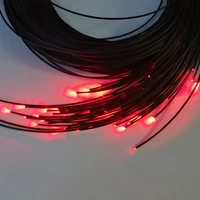 end emitting 2mm pmma fiber optic lighting cable with pvc jacketed swimming or outerdoor waterproof solution 2mlot