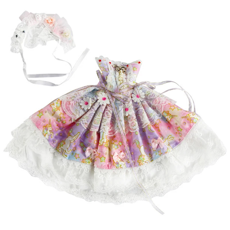 New Fantasy Clothes for 60cm BJD Dolls Accessories Formal Dress Party Gown Skirt Suit for Doll Clothes Toys for Girls Gift