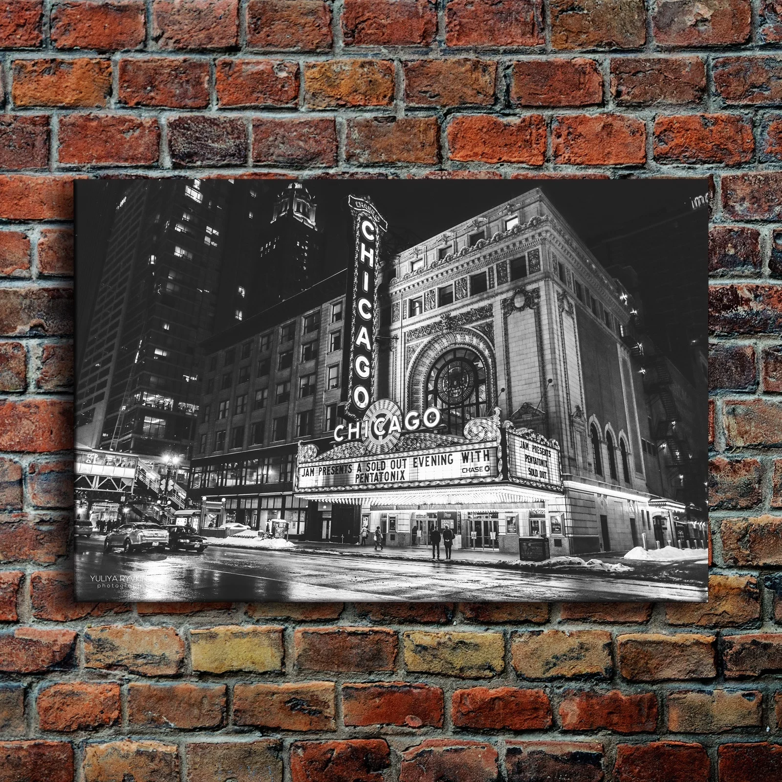 Картина на холсте Офисная настенная художественная рамка 1 шт. черно белый город