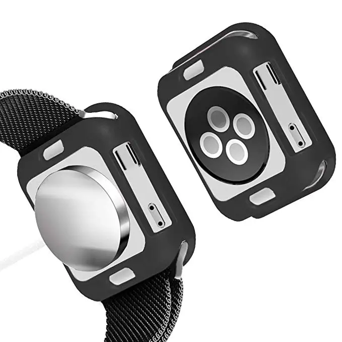 Мягкий силиконовый чехол для часов JANSIN с сопротивлением падению для Apple Watch 44 мм 40 мм серия 4 Защитная крышка для экрана для iWatch Series 4