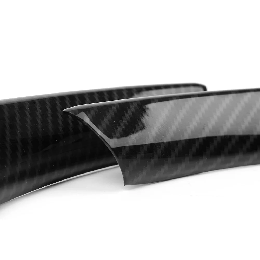 

2x Car Interior Steering Wheel Cover Trim for Alfa Romeo Giulia 2017 2018 2019 2020 Carbon Fiber Styling ABS Plastic Decoration