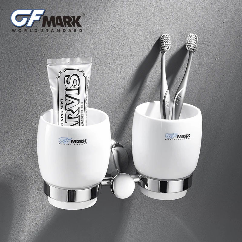 

Настенный держатель для зубной щетки GFmark держатель для стакана хромированный