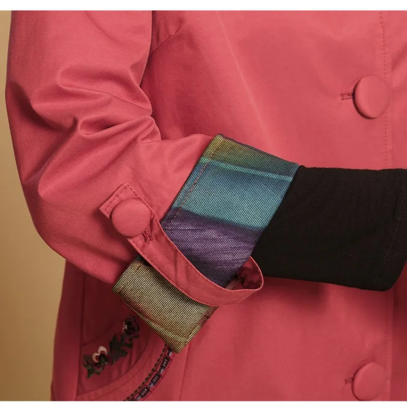 Весенняя куртка среднего возраста пальто одежда для мам 2019 Женская однобортная