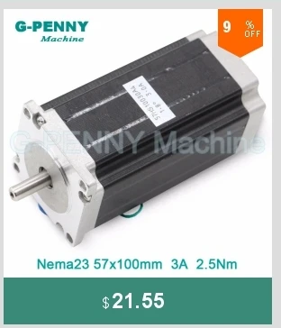 Шаговый двигатель NEMA23 57X100 мм 3A 2.5N.m CNC шаговый двигатель 357Oz-in 8 мм вал для гравировального Станка для 3D принтера