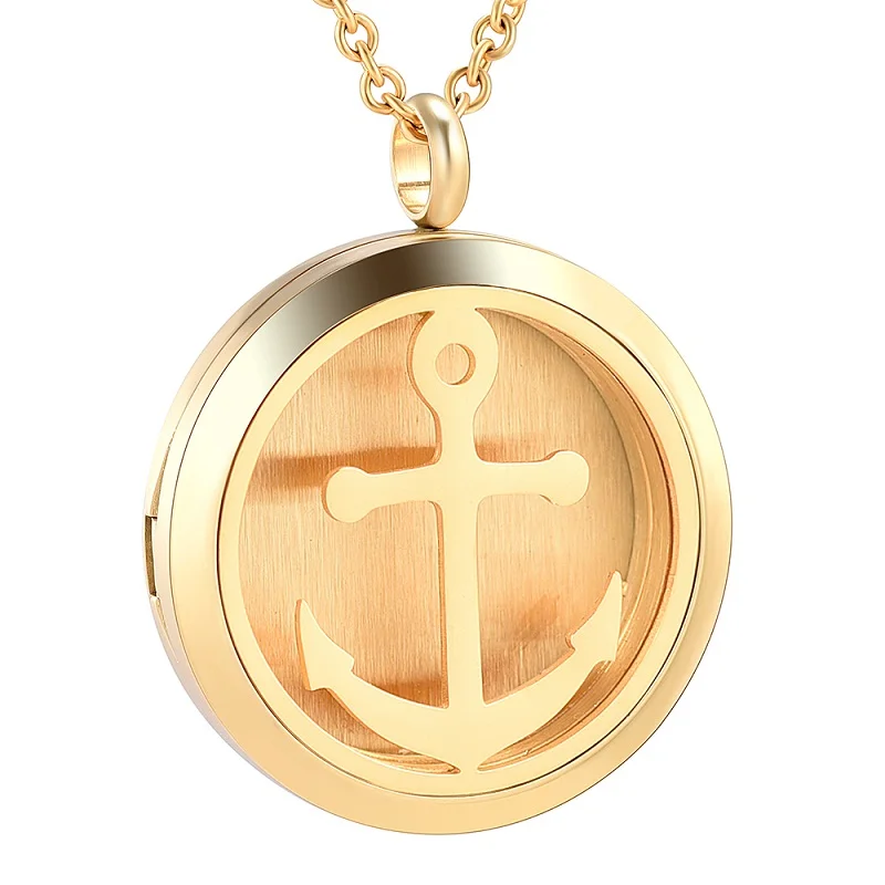 Золото розовое золото черный уникальный крест Ароматерапия Эфирные масла