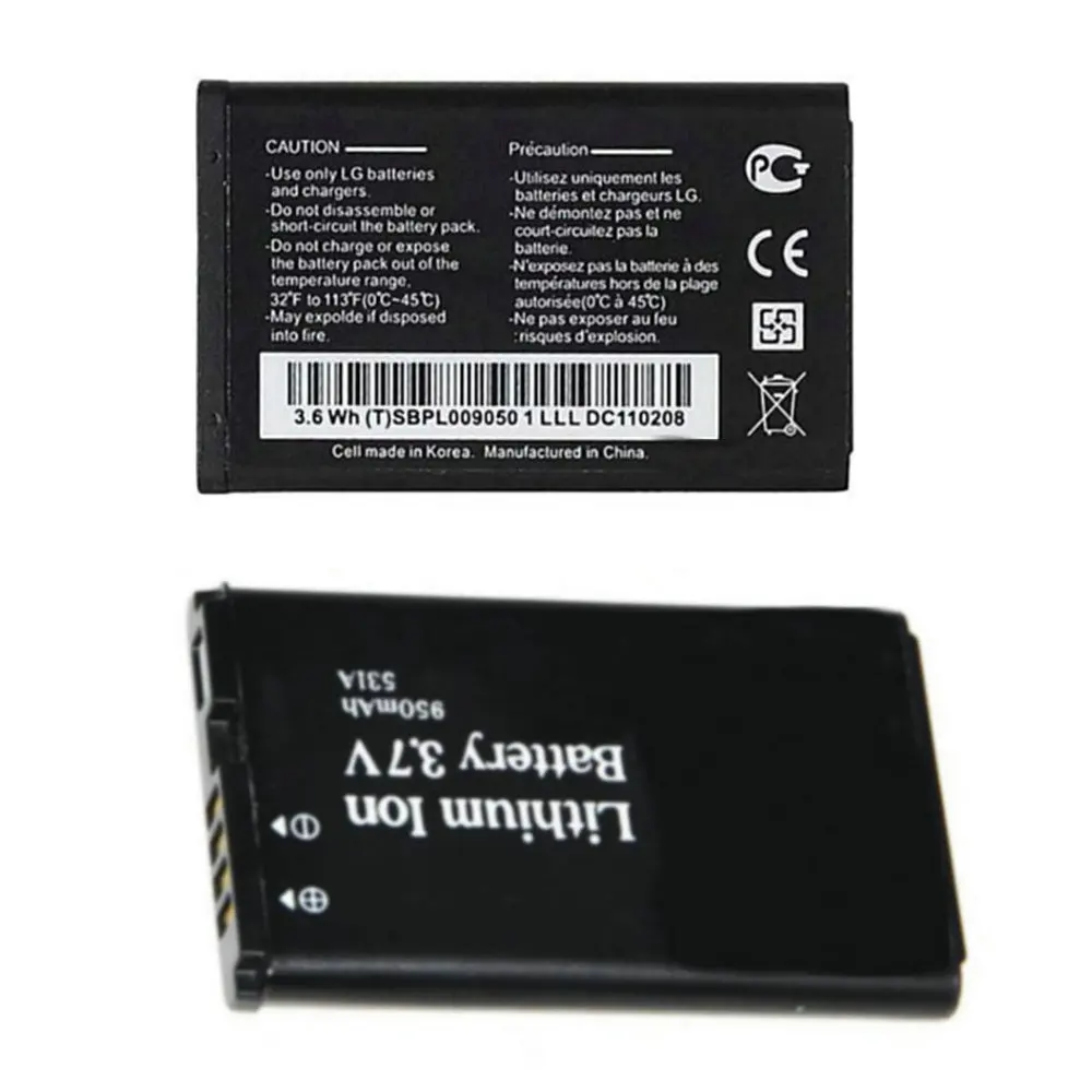Сменный аккумулятор 950 мАч для LG TracFone Net 10 320G VN170 23C A100 Amigo A170 C195 G320GB GB100 GB101 |
