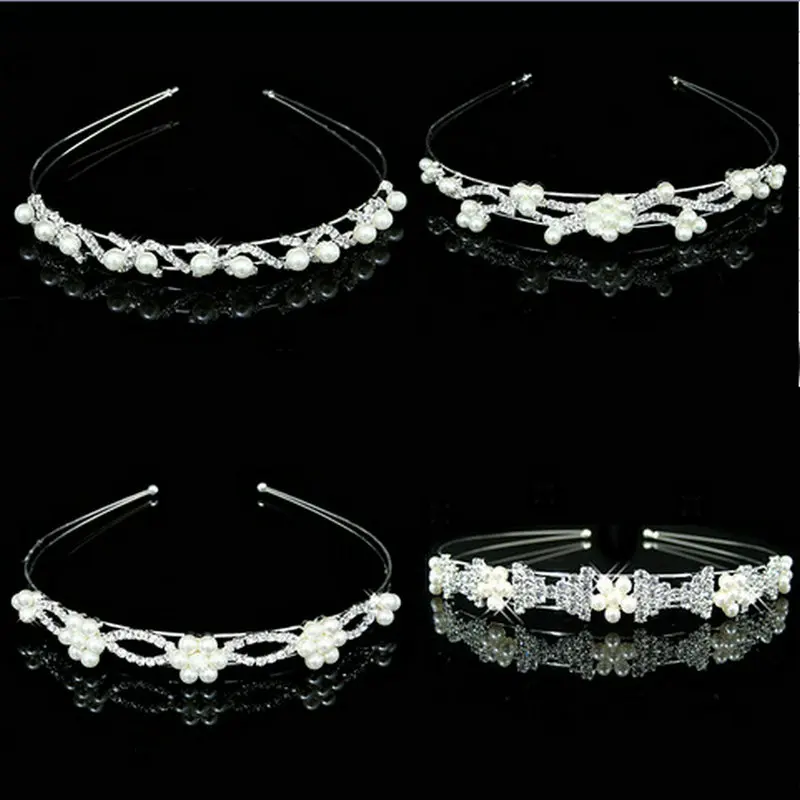 Тиара для свадьбы с цветами Элегантные украшения волос кристаллами 12 видов