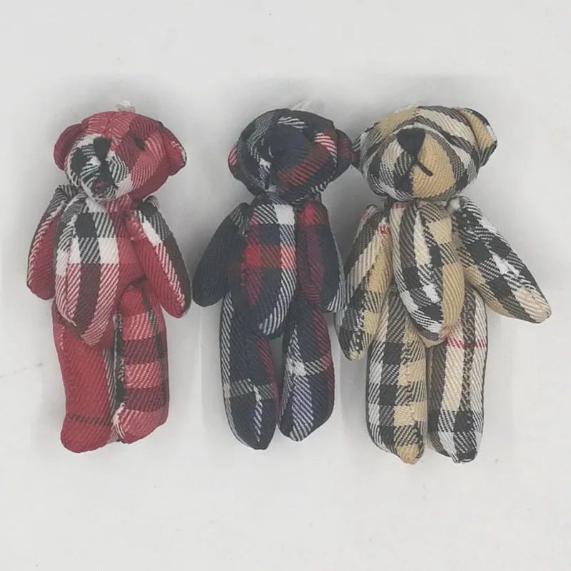 6 см с изображением героев мультфильмов для плюшевая в клетку ткань мини мишка