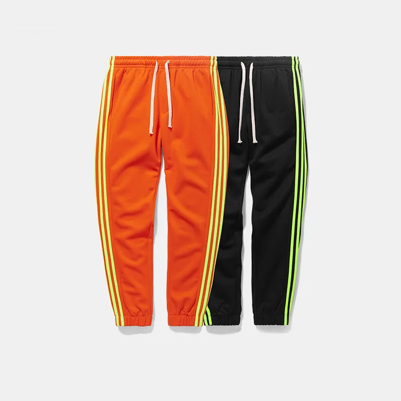 2019 F/W Мужские Женские Модные бегуны черные оранжевые спортивные штаны High Street