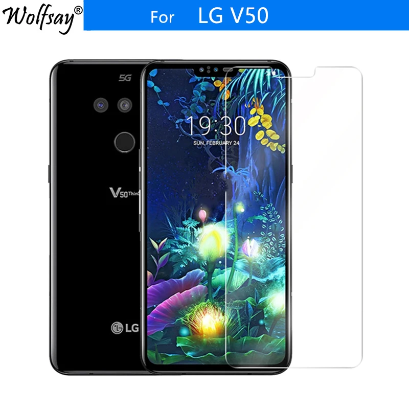 2 шт для закаленного стекла LG V50 защита экрана 9H закаленное стекло Защитная пленка